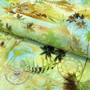 Viscosa con lino Egypt design A digital print