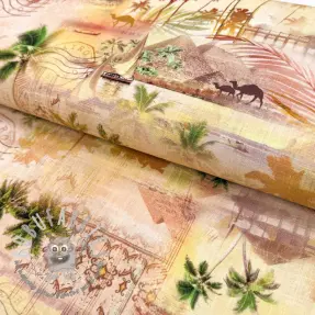 Viscosa con lino Egypt design B digital print