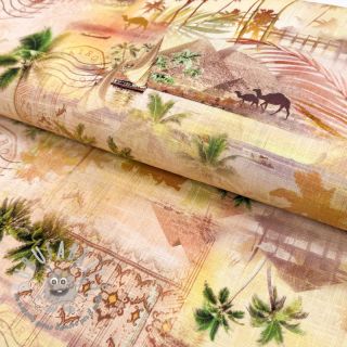 Viscosa con lino Egypt design B digital print