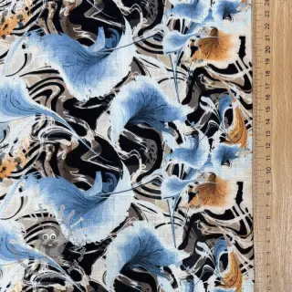 Viscosa con lino Paint chaos design A digital print