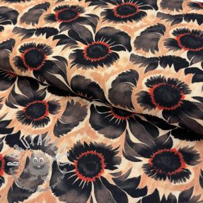 Viscosa con lino Sunlower design B digital print