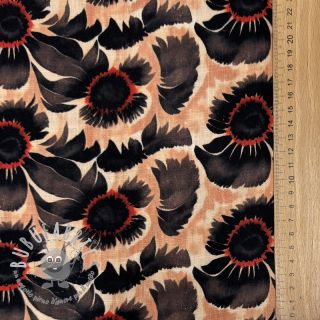 Viscosa con lino Sunlower design B digital print