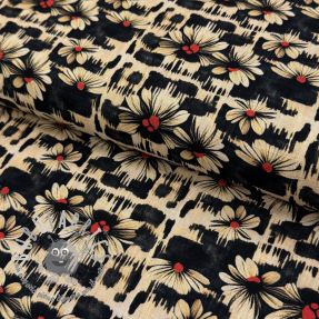 Viscosa con lino Daisy design B digital print