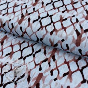 Viscosa con lino Ivy Diamonds design A digital print
