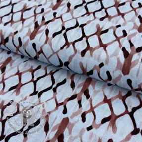 Viscosa con lino Ivy Diamonds design A digital print