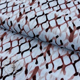 Viscosa con lino Ivy Diamonds design A digital print