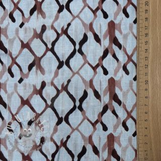 Viscosa con lino Ivy Diamonds design A digital print
