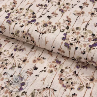 Viscosa con lino Agapanthus design C digital print