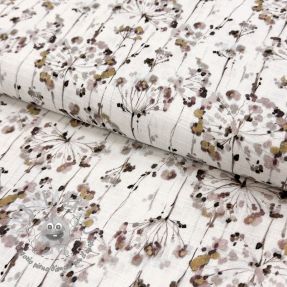 Viscosa con lino Agapanthus design D digital print