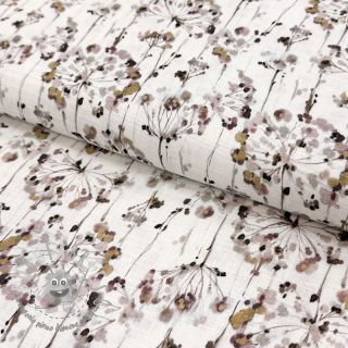 Viscosa con lino Agapanthus design D digital print