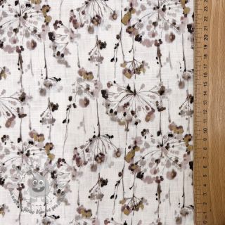 Viscosa con lino Agapanthus design D digital print