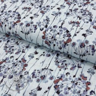 Viscosa con lino Agapanthus design B digital print