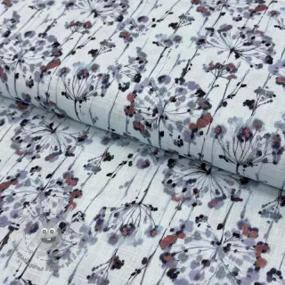 Viscosa con lino Agapanthus design B digital print