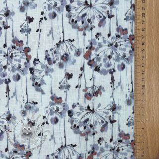 Viscosa con lino Agapanthus design B digital print