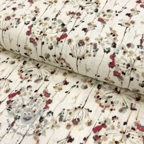 Viscosa con lino Agapanthus design A digital print