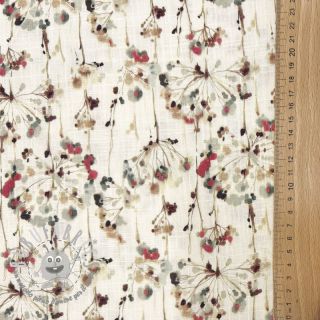 Viscosa con lino Agapanthus design A digital print