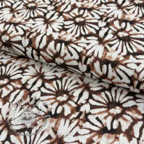 Viscosa con lino Dandelions digital print