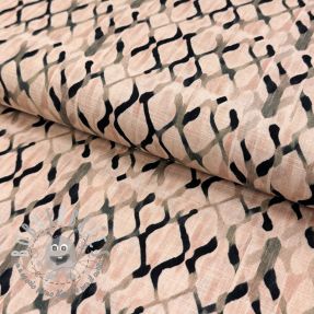 Viscosa con lino Ivy Diamonds design B digital print