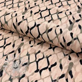 Viscosa con lino Ivy Diamonds design B digital print