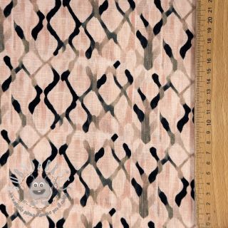 Viscosa con lino Ivy Diamonds design B digital print