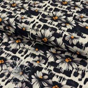 Viscosa con lino Daisy design A digital print