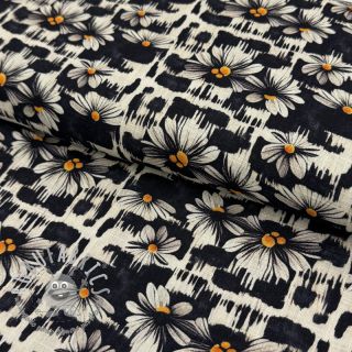 Viscosa con lino Daisy design A digital print