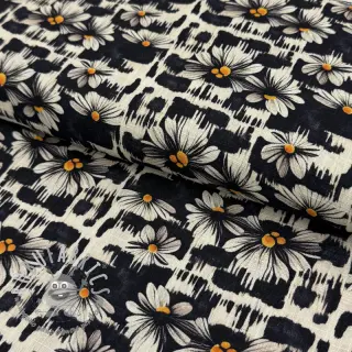 Viscosa con lino Daisy design A digital print