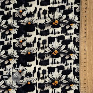 Viscosa con lino Daisy design A digital print