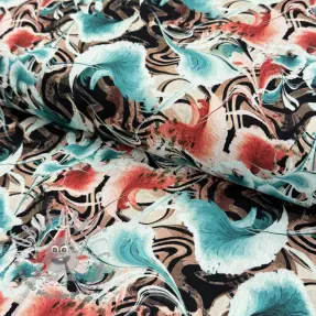 Viscosa con lino Paint chaos design B digital print