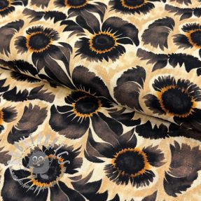 Viscosa con lino Sunlower design A digital print