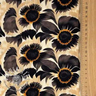 Viscosa con lino Sunlower design A digital print