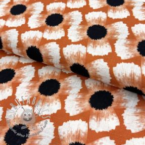 Viscosa con lino Waxflower design A digital print