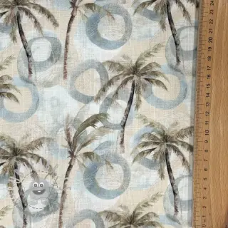 Viscosa con lino Palm tree digital print