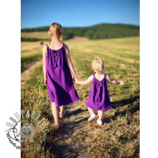 Mussola/Doppia garza violet