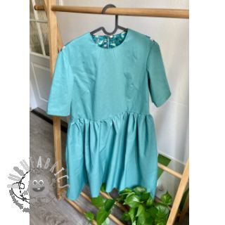 Popeline di cotone cyan