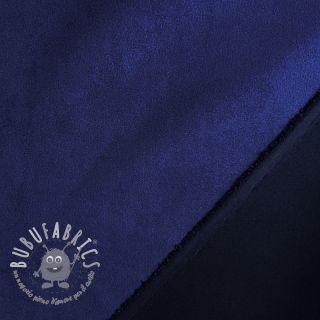 Tessuto scamosciato stretch SCUBA navy