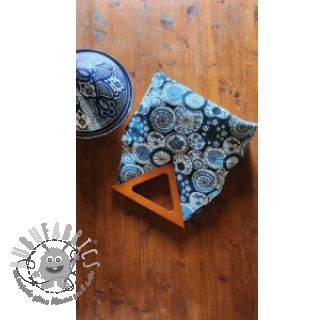 Tessuto decorativo jacquard Kusmi bleu