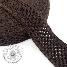 Elastico lavorato a maglia 5 cm choco
