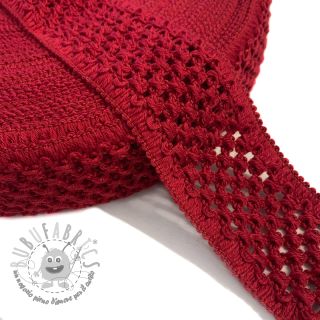 Elastico lavorato a maglia 5 cm red