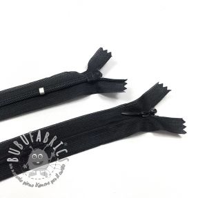 Cerniera invisibile non divisibile 25 cm Black