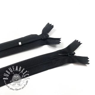 Cerniera invisibile non divisibile 25 cm Black