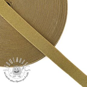 Elastico liscio 2,5 cm glitter gold