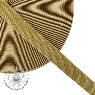 Elastico liscio 2,5 cm glitter gold