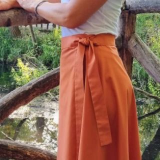 Popeline di cotone rust