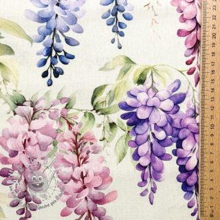 Tessuto decorativo Serene Wisteria Charm digital print