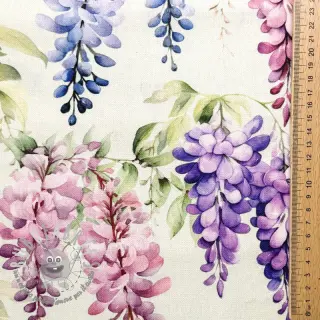 Tessuto decorativo Serene Wisteria Charm digital print