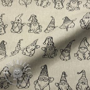 Tessuto decorativo Linenlook premium Tomte Jolly Line