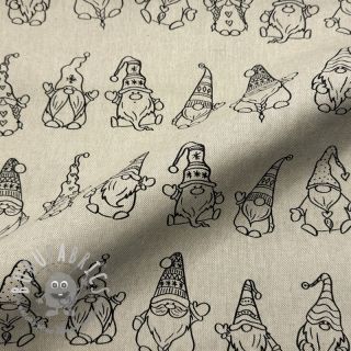 Tessuto decorativo Linenlook premium Tomte Jolly Line