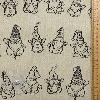 Tessuto decorativo Linenlook premium Tomte Jolly Line