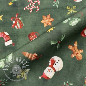 Tessuto di cotone Cosy Warm Xmas